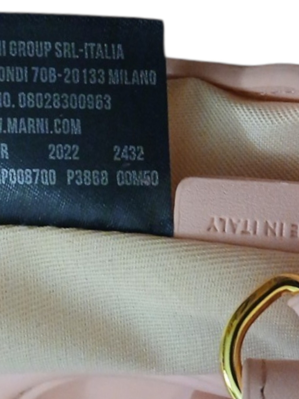 Pre-loved MARNI Tropicalia Micro Tote in Limited Pastel Blush Colorway - Picture 10 of 10